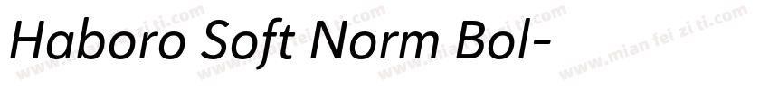 Haboro Soft Norm Bol字体转换